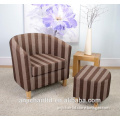 Stripe Fabric Cover Cheap Tub Chair